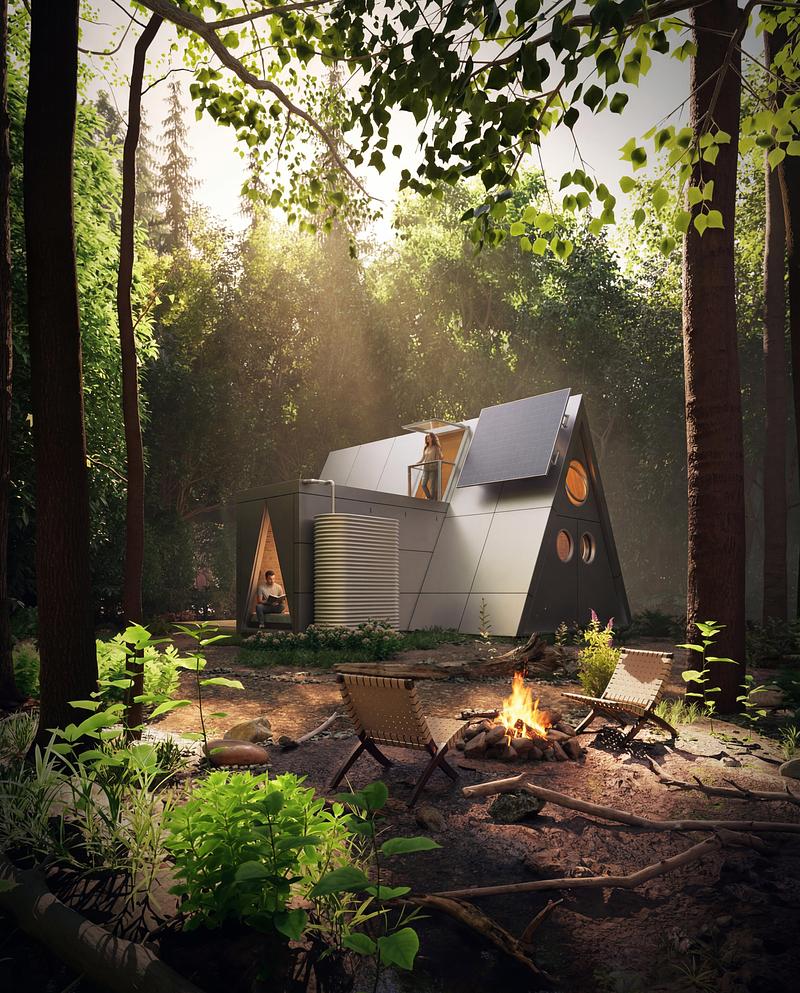 Camping House rumah mungil portabel di tengah hutan