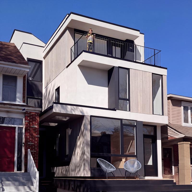 Fasad Haus A36 karya baukultur/ca di Toronto